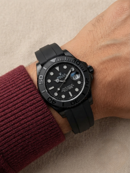 Rolee_x Oyster Perpetual Yach Master Battery Black