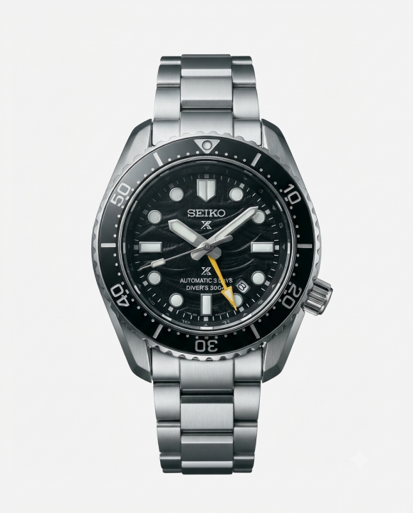 Seiko Prospex 1968 Heritage GMT Silver Black Dial