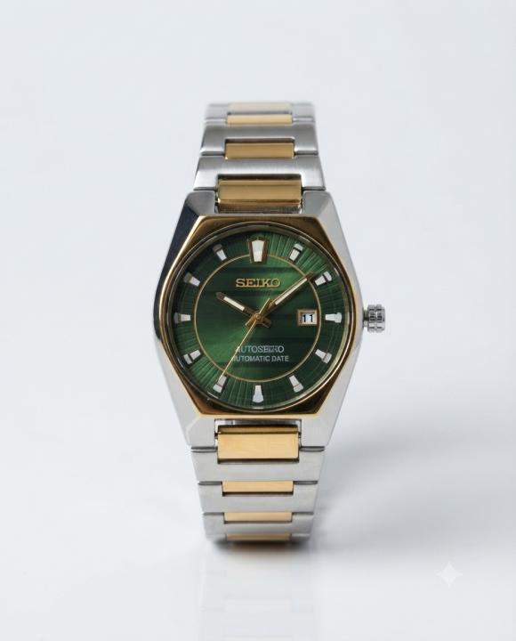 King Seiko Vanac Quartz Two Tone Green Dial