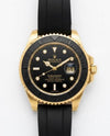 Rolee_x Yacht-Master gold black dail