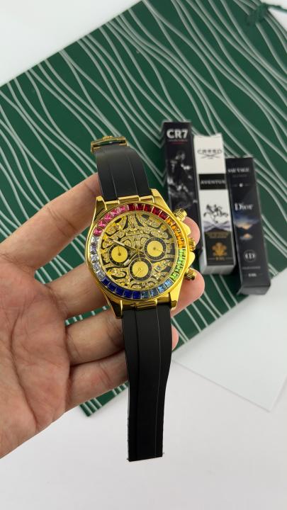 Rolee_x eye tiger rainbow edition 1 watch k shat 3 perfume free