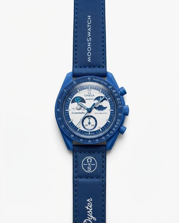 Omegg_a Speedmaster Moon watch Blue