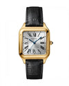 Cartiee_r Santos Dumont Square Black Gold White Dial