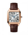 Cartiee_r Santos Dumont Square Brown Copper White Dial
