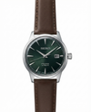 Seiko Presage Automatic Leather Silver Green Dial