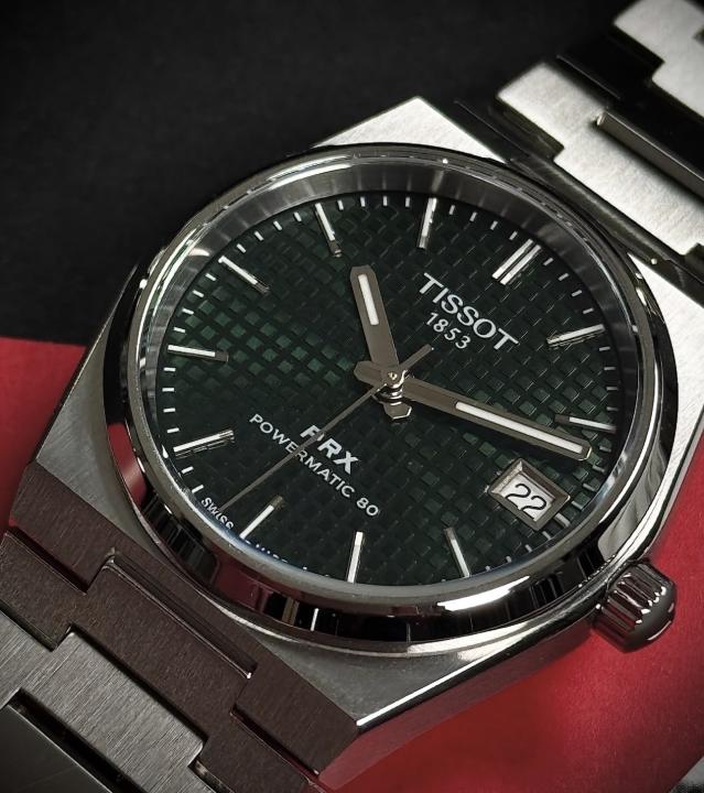 Tissort Prx 1853 Silver Green Checks Dial
