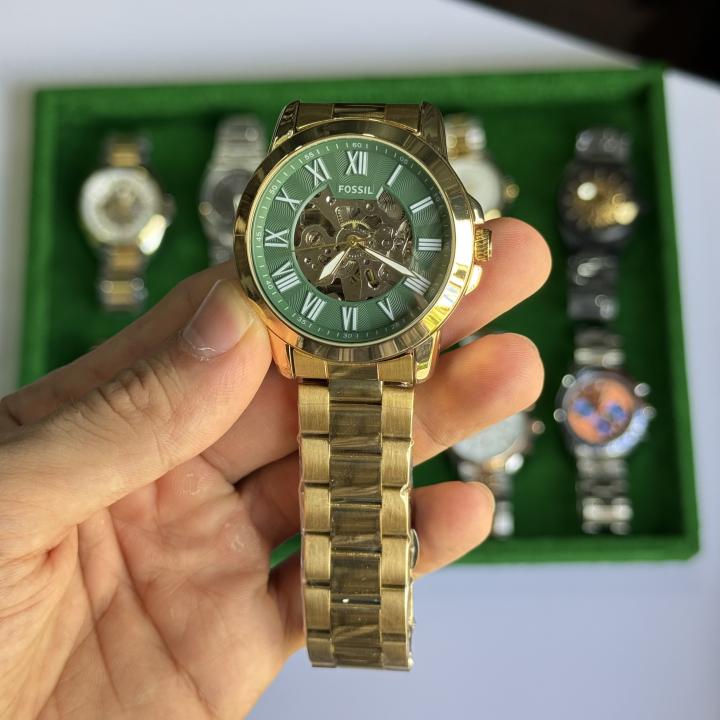 Fossiil Grant Automatic ( Back open ) Steel Quality