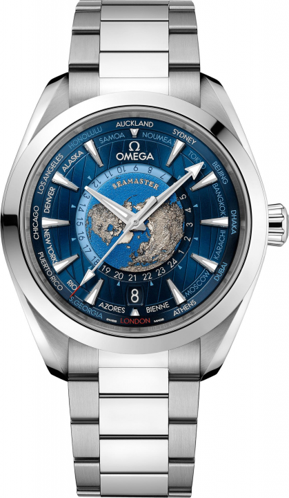 Omegga Seamaster Mens Aqua Terra Shades 150M 43 Silver Blue