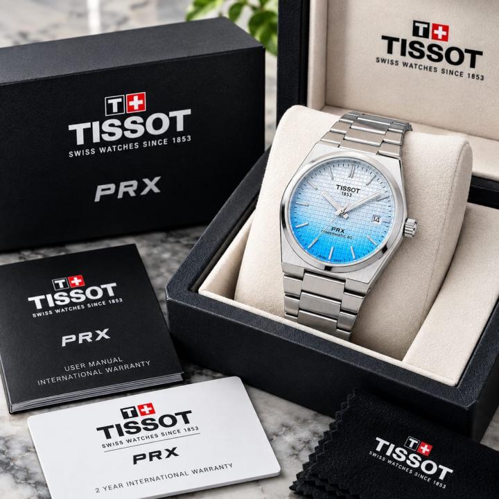 Tissort Prx 1853 Powermatic Silver Sky Blue