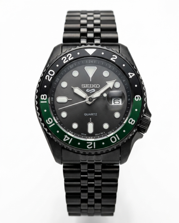 Seiko Gmt Master Green black dail