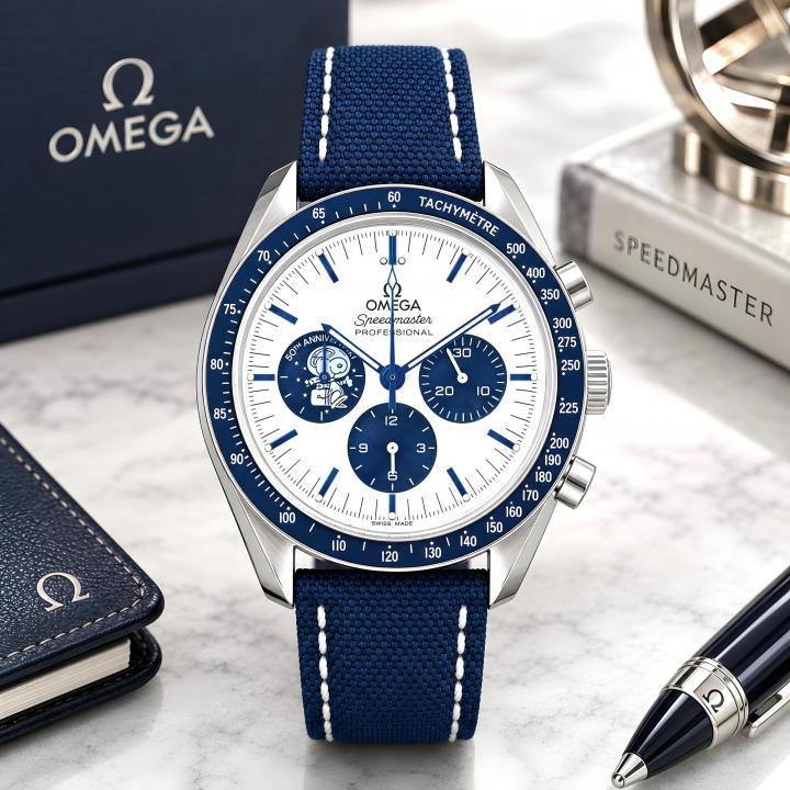 Omegg_a speedmaster Snoopy 50Th Anniversary