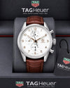 TAG Heueer Carrera Calibre 1887 Automatic Chronograph brown and white