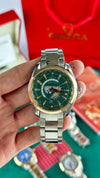 OMEGHA Seamaster Aqua Terra Worldtimer luxury wristwatch copper ring