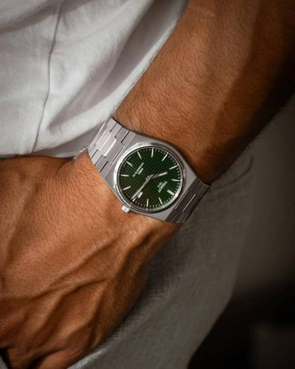 Tissoo_t 1853 Prx Automatic Top Quality Silver-Green