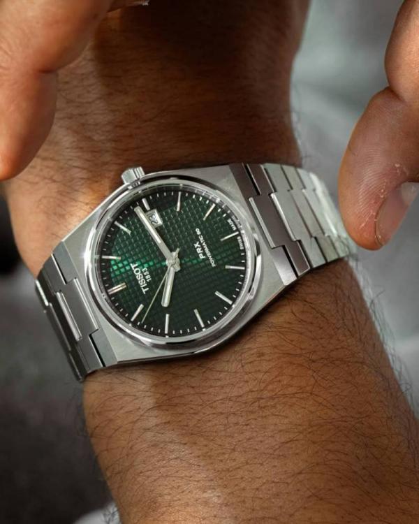 Tissoo_t 1853 Prx Automatic Top Quality Silver-Green