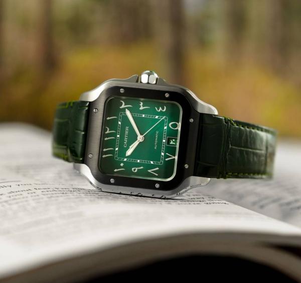 Cartiie_r Santos Automatic full green arabic