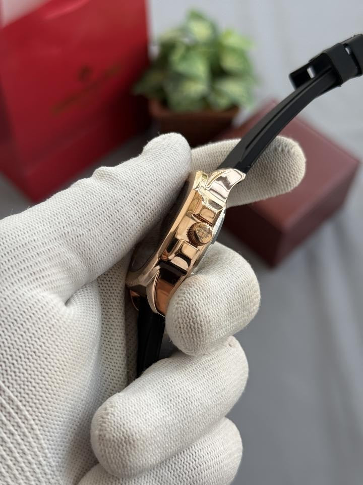 Patekk Philippe Skeleton Automatic Blk Gold