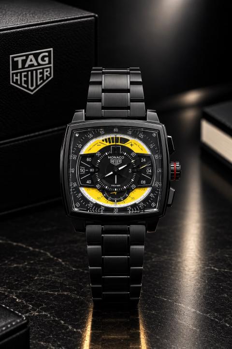 tag huer  Monaco  Mikrograph quartz movement (steel mettal)