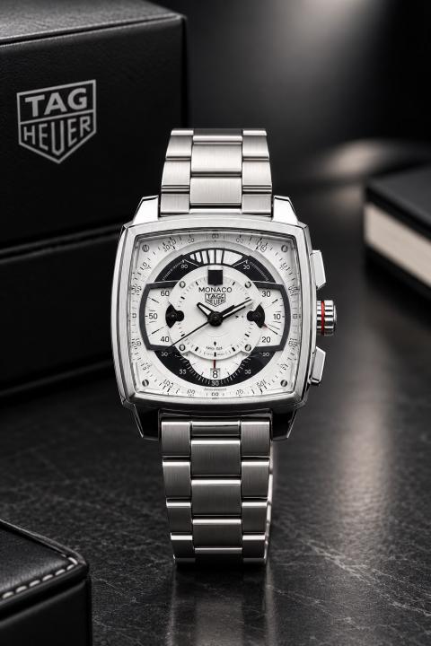 tag huer  Monaco  Mikrograph quartz movement (steel mettal)