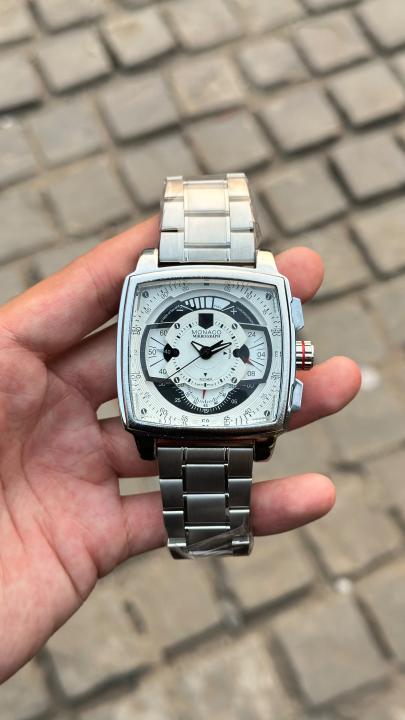 tag huer  Monaco  Mikrograph quartz movement (steel mettal)