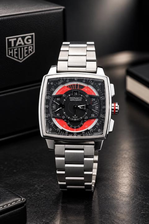 tag huer  Monaco  Mikrograph quartz movement (steel mettal)