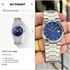 Tissoo_t PRX Ladies Silver Blue