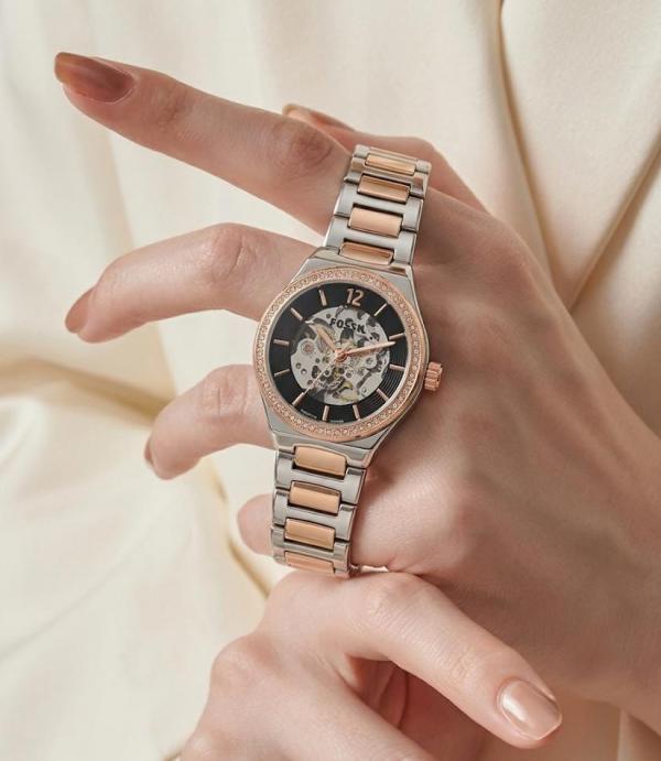 Fossii_l Eevie Automatic 2Ton Copper Black