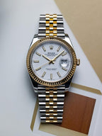 Rolee_x Oyster Perpetual Date Just 2Ton-Gold-White