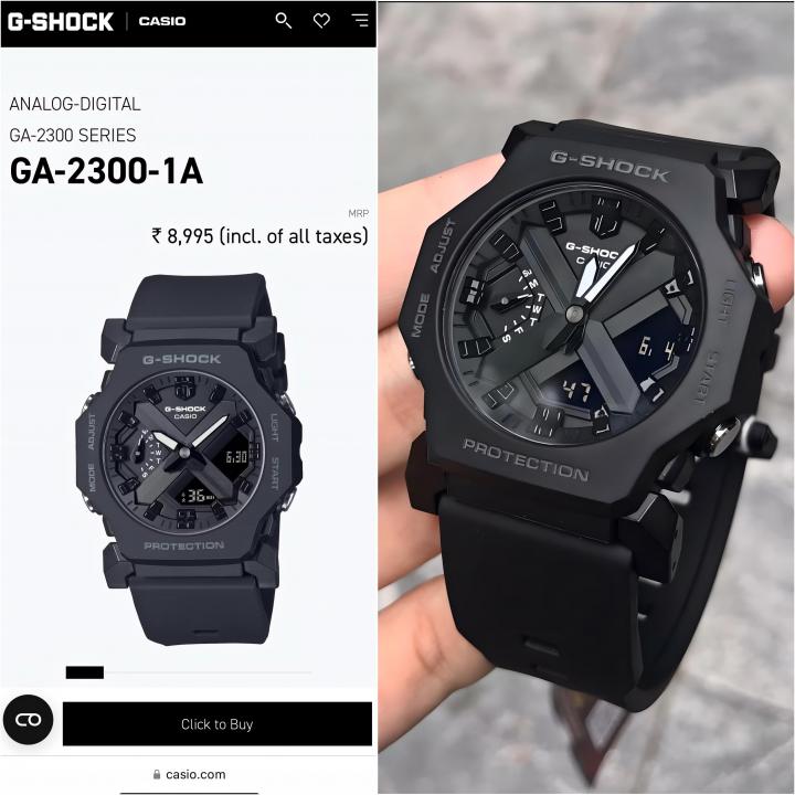 Casio g shock ga2300 black