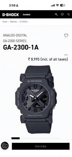 Casio g shock ga2300 black