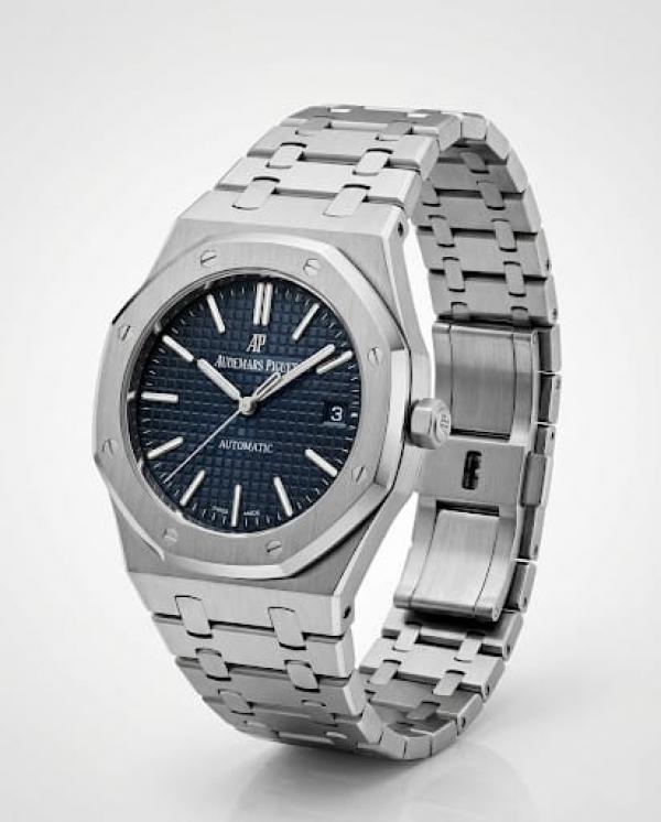 Audemaars Piguee_t royal Oak Quartz Silver-Blue