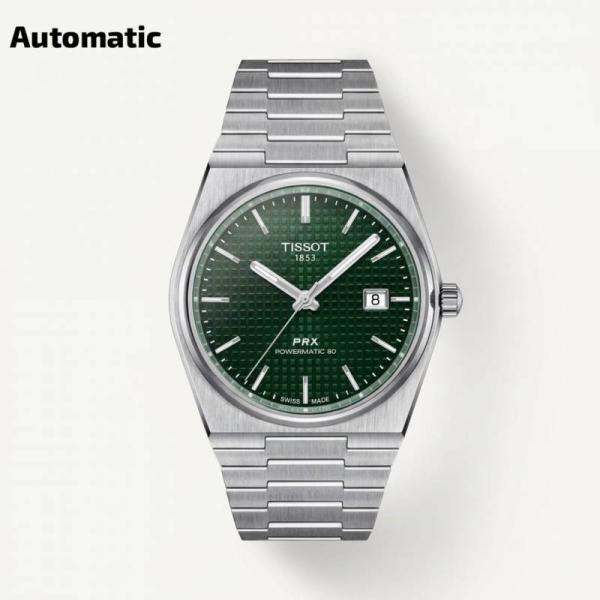 Tissoo_t 1853 Prx Automatic Top Quality Silver-Green