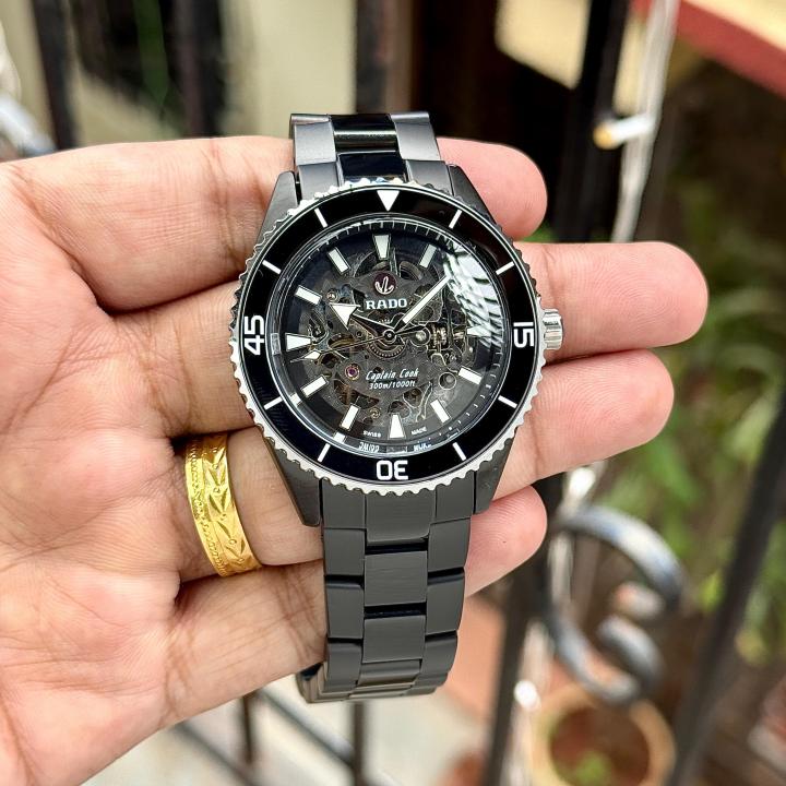 Radd_o Captain Cook HighTech Automatic Black Silver