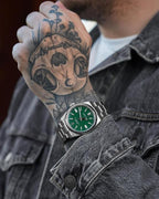 Rolee_x Oyster Perpetual Milgauass Silver-Green