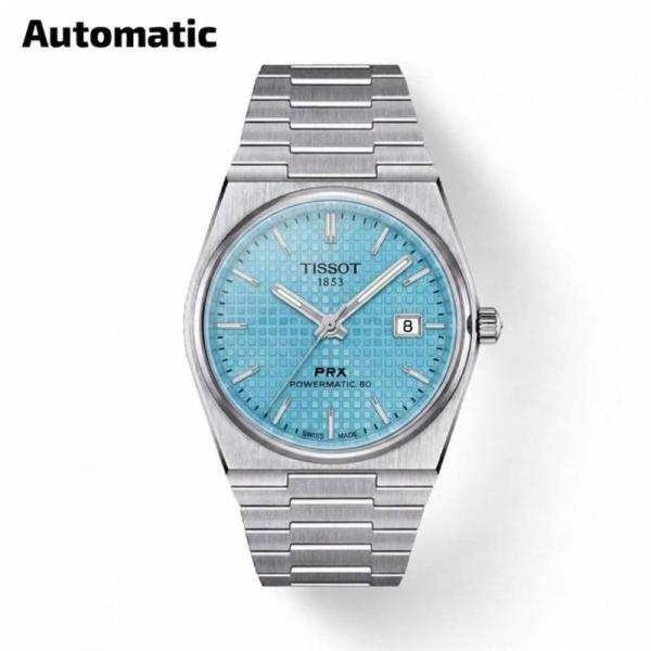 Tissoo_t 1853 Prx Automatic Top Quality Silver-SkyBlue