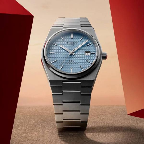 Tissoo_t 1853 Prx Automatic Top Quality Silver-SkyBlue