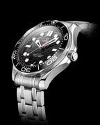 Omegg_a Seamaster Diver 300M Automatic Silver Black