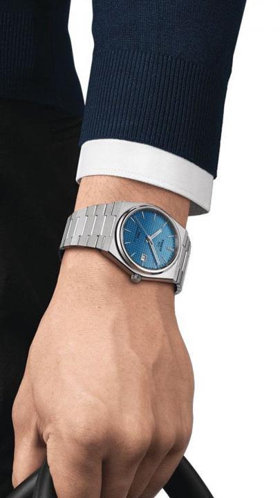 Tissoo_t 1853 Prx Automatic Top Quality silver dual blue