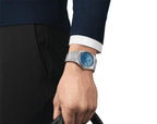 Tissoo_t 1853 Prx Automatic Top Quality silver dual blue