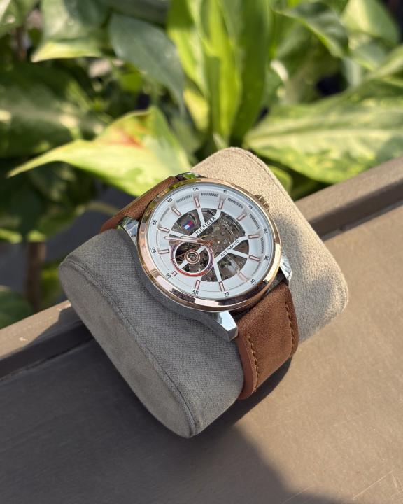 Tommmy Hilfige_r Automatic Leather LightBrown-Copper-White