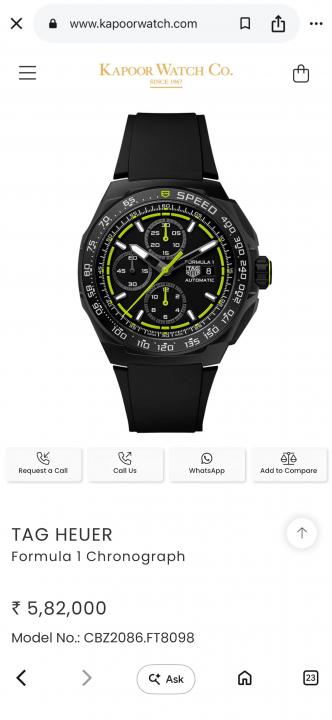 Tag_g Formula 1 Chronograph
