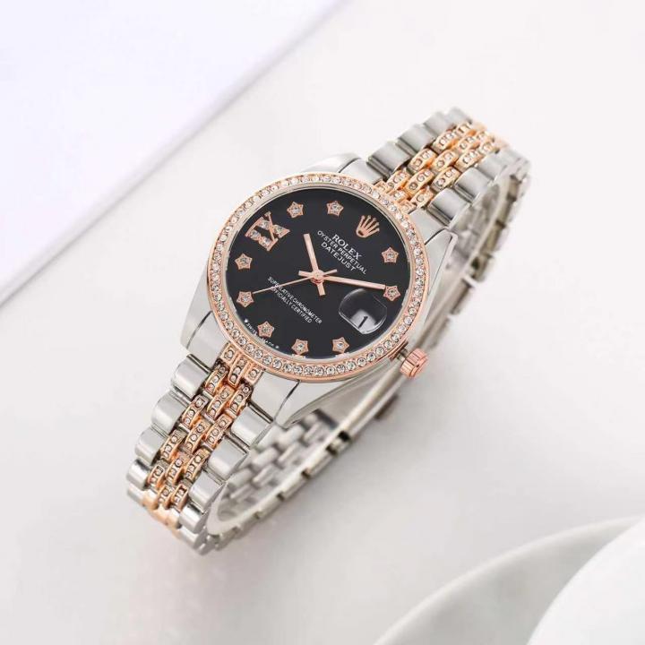Rolee_x Oyester Perpetual Date Just 2Ton-Copper-Black
