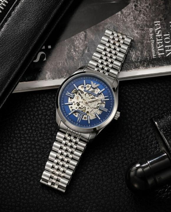 Emporio Armann_i Antonio Automatic Silver-Blue