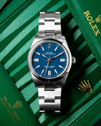Rolee_x Oyster Perpetual Milgauass Silver-Blue