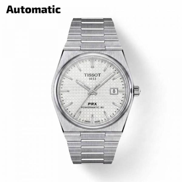 Tissoo_t 1853 Prx Automatic Top Quality silver white