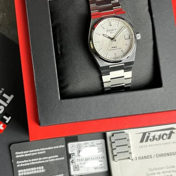 Tissoo_t 1853 Prx Automatic Top Quality silver white