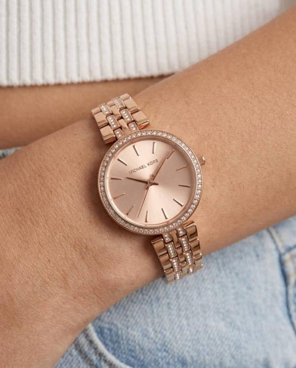 Michaee_l Kors Darci Rose Gold Pink