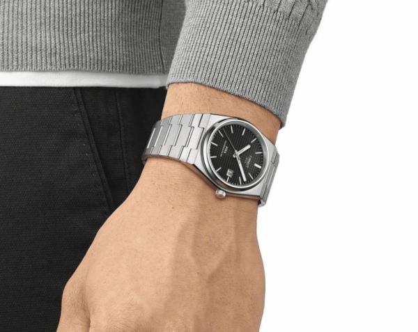 Tissoo_t 1853 Prx Automatic Top Quality Silver-Black