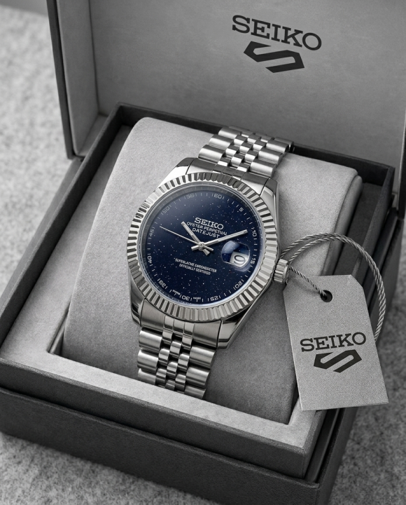 Seiko Oyster Perpetual Date Just Galaxy Blue