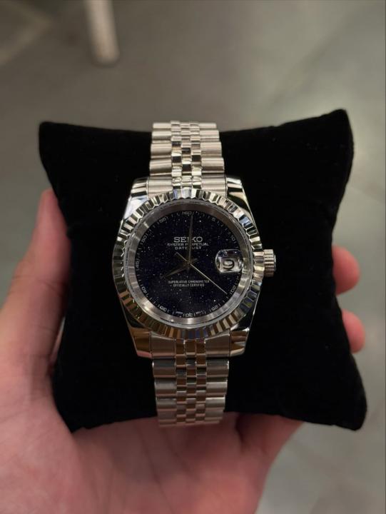 Seiko Oyster Perpetual Date Just Galaxy Blue